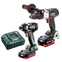 Metabo 18V Brushless Drill 2pc Kit