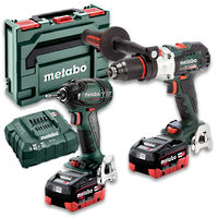 Metabo 18V Brushless 2pc H/D Drill/Driver MetaBOX